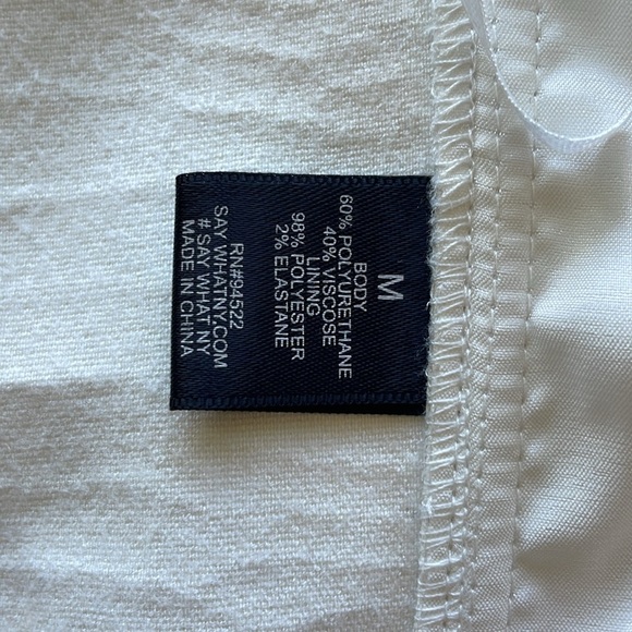 SAY WHAT Boned Bustier Corset Faux Leather Croc Print Pearly White Size Medium - Picture 7 of 13